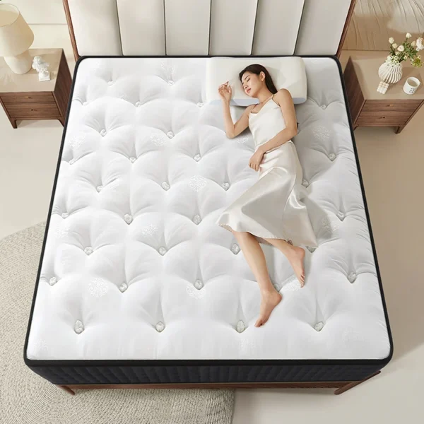 8 Inch Twin Full Queen King Size Vacuum Compressed Foam Mattress Top Selling Continuous Spring Mattress China Factory Hotels