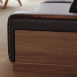 Modern Nordic Leather Office Sofa Set Modular European Style Workshops Home Commercial Reception Sofa - Image 2