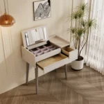 High Grade Portable Dresser Storage Modern European Drawers Bedroom Furniture Nordic White Vanity Makeup Vanity Dresser - Image 3