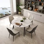 Luxury Modern Dining Table Sets Italy Home Furniture with Chairs Modern Italian Style - Image 5