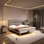 High Grade Modern Double Bed Storage Set Solid Wood King Size Hotel Furniture with Soft Style Leather Bedroom Furniture - Image 3