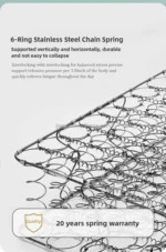 Chinese Mattress Manufacturers Hot-Selling Independent Pocket Spring Mattress King Size Queen Size Double Bed Mattresses - Image 5