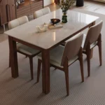 Luxury Modern Wooden Dining Table Set for Restaurant Kitchen Dining Room Apartment Living Room Available on Sale - Image 4