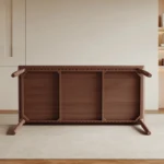 American Style Modern Design Antique Solid Wood Dining Table Chair Set for Home Office Restaurant Hotel Villa Dinning Furniture - Image 5