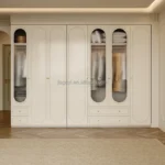 Luxury Ready Assembled Large Wooden Wardrobes for Bedroom Furniture 6 Door White Armoire Closet Storage Wardrobe with Drawers - Image 2