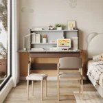 Modern Minimalist Desktop Computer Desk Simple Office Desk and Chair for CEO for Bedroom Writing - Image 2