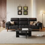 JGY Living Room Furniture Home Solid Wood Table Coffee Tables Wooden Luxury Black Center Coffee Table