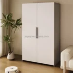 Mdf Furniture White Gloss Wardrobes Hotel Small Room Custom Wardrobe Closet in the Bedroom - Image 3