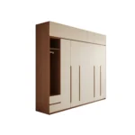 Modern Solid Wood High Gloss Bedroom Closet MDF Door Wholesale High Gloss Wardrobes for Hotel and Home Furniture - Image 2