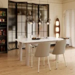 Elegant Design Wooden Leg Italian Luxury Marble Top 12 Seater Dining Table Set Modern Dining Room Furniture - Image 3