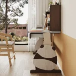 Modern Minimalist Desktop Computer Desk Simple Office Desk and Chair for CEO for Bedroom Writing - Image 3