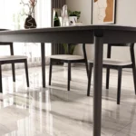 High Quality 4 Seater Italian Rectangular Modern Dinning Table Set Large Luxury Furniture Dining Table