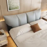 Custom Made Luxury Hotel Bed Frame Complete Bedroom Sets Modern Wood Panel Furnitures for Hotels king Size Bed - Image 3