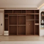 Modern Design Simple Wardrobe Bedroom Closet Cabinet White Walk in Closet Wardrobe - Image 4