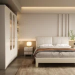 Genuine Leather King & Queen Size Double Bed Frame with Upholstered Headboard Soft Style Bedroom Set Furniture - Image 2