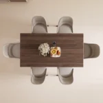 Modern Luxury Customizable  Wooden Panel Overlength Dining Table for Home Restaurant Direct Factory - Image 4