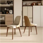 Nordic Stone/ Marble Top Dining Table with Wooden Base Modern Luxury Home Furniture for Kitchen Villas - Image 5