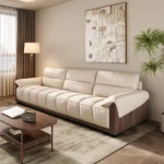 Simple Modern Style Leather High Quality Sofa Couch 3 Seat Popular Home Hotel Restaurant Furniture Living Room Sofas - Image 3
