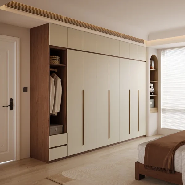 Luxury Modern Bedroom Wardrobes With Wall Design and Clothes Organizer