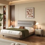 Modern Soft Bed Hot Sale Easy Assembly Factory Price Leather Plywood Bed - Image 5