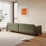 Italian Luxury Chesterfield Sofa Modern Simple Living Room Rectangle Three-Seat Tofu Block with Sponge Filling Italian Fabric - Image 5