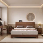 Solid Wood Modern Luxury Full-Size Bed Set king Size Bed Style Full Size Double Wooden Beds for Bedroom - Image 2