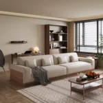 Wholesale Discount Design Beige Modern White Sectional Sofa Living Room Furniture - Image 2