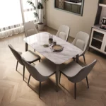 Modern Solid Wood Dining Tables and Chairs for Home or Hotel Versatile Furniture for the Dining Room