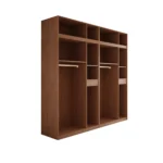 Customized Modern Melamine Wardrobe for Bedroom Solid Wooden Closet TV Stand Practical Clothing Storage Design for Living Room - Image 3