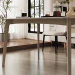 Household Wooden Dining Table Rectangular Restaurant Table Solid Wood Dining Table 4 Chairs Set - Image 5