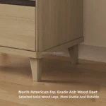 2 Drawer Small Wood Night Stand Bedside Tables Small Spaces Wooden Bedside Table with Drawers - Image 3