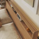 Italian Luxury Modern Design Queen King-Size Solid Oak Pine Wood Beds for Hotels and Home Use with Upholstery - Image 6