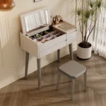 High Grade Portable Dresser Storage Modern European Drawers Bedroom Furniture Nordic White Vanity Makeup Vanity Dresser