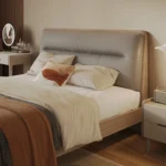 High Quality Modern Bedroom Genuine Leather Bed Frame Soft King or Queen Bed with Wooden Frame for Home Furniture - Image 5