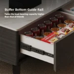 Modern Small White Coffee Table Set Living Room square Real Solid Wood Coffee Table with Storage - Image 4