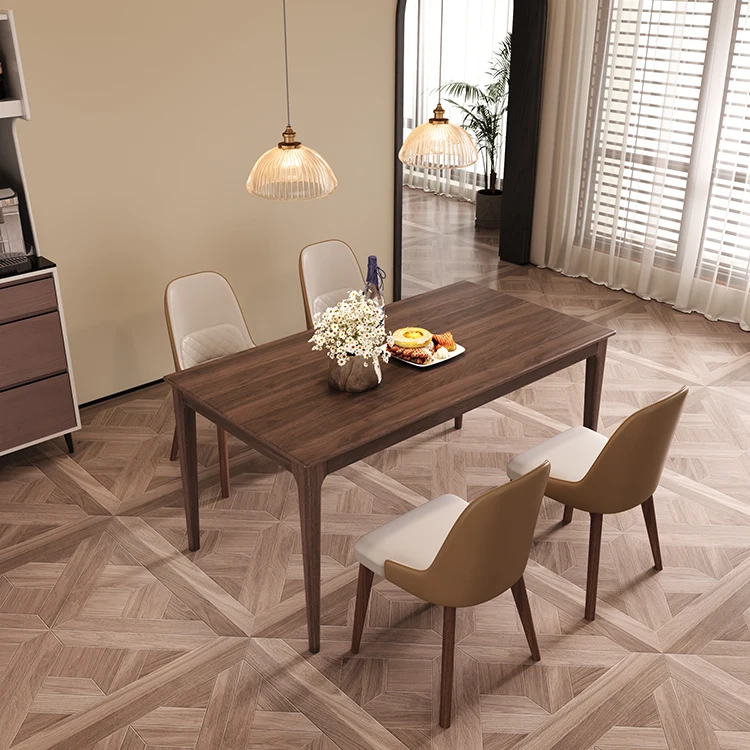 He912059c3a6b4a12a5d3f26c7b871a62j.webp Dining Table House Hold Light Luxury Modern Simple High-end 2025 New Dining Table and Chair - Image 1