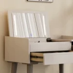 High Grade Portable Dresser Storage Modern European Drawers Bedroom Furniture Nordic White Vanity Makeup Vanity Dresser - Image 4