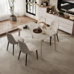 JGY Rectangle Dining Table Modern Design Solid Wood Furniture for Home Office Hotel and Apartment Wholesale Prices - Image 3