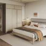 Modern Bedroom Customized  Small 3 Door Wardrobes Bedroom Closet Designs  Solid Wood Storage Clothing Almirah Wardrobe