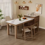 Modern Solid Wood Workbench Office Desk Commercial Tea Table Modular Conference Tables Home Office Dining Table - Image 4