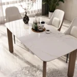 Modern Solid Wood Portable Dining Table Set Round Stretchable Furniture for Kitchen Restaurant Living Room Office Hallway Homes - Image 6