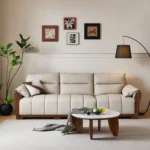 Simple Modern Style Leather High Quality Sofa Couch 3 Seat Popular Home Hotel Restaurant Furniture Living Room Sofas - Image 2