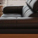 Modern Leather 3-Seater Sectional Sofa Set Contemporary Design for Apartment Hotel or Villa - Image 6
